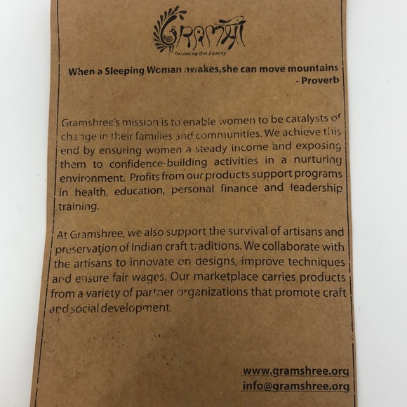 New! Gramshree Indian craft purse clutch - Picture 4 of 8